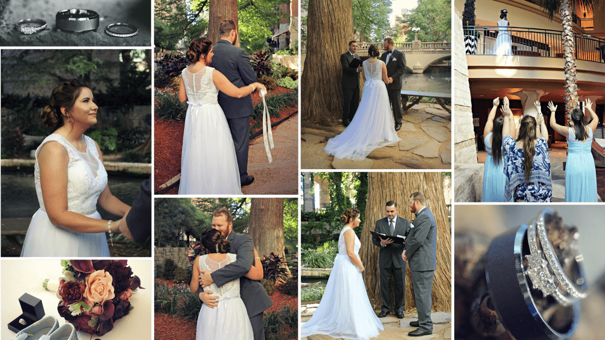 Ryan and Jessica's wedding on the San Antonio Riverwalk, October 2016